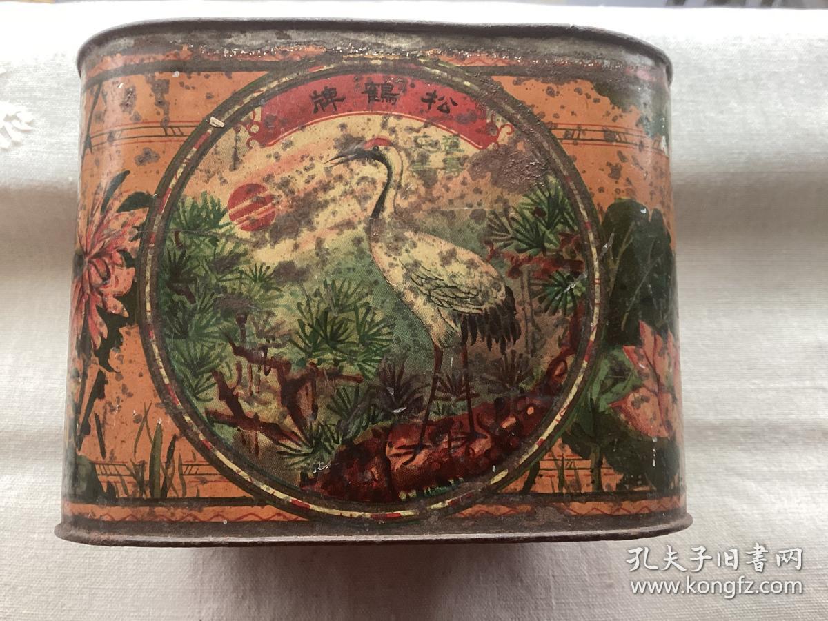 民国松鹤牌老广告包装盒,著名国货品牌上海