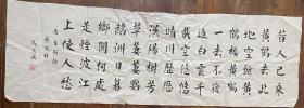 马清鸿 武威著名书法家 书法作品一幅 66✖️21cm 软片