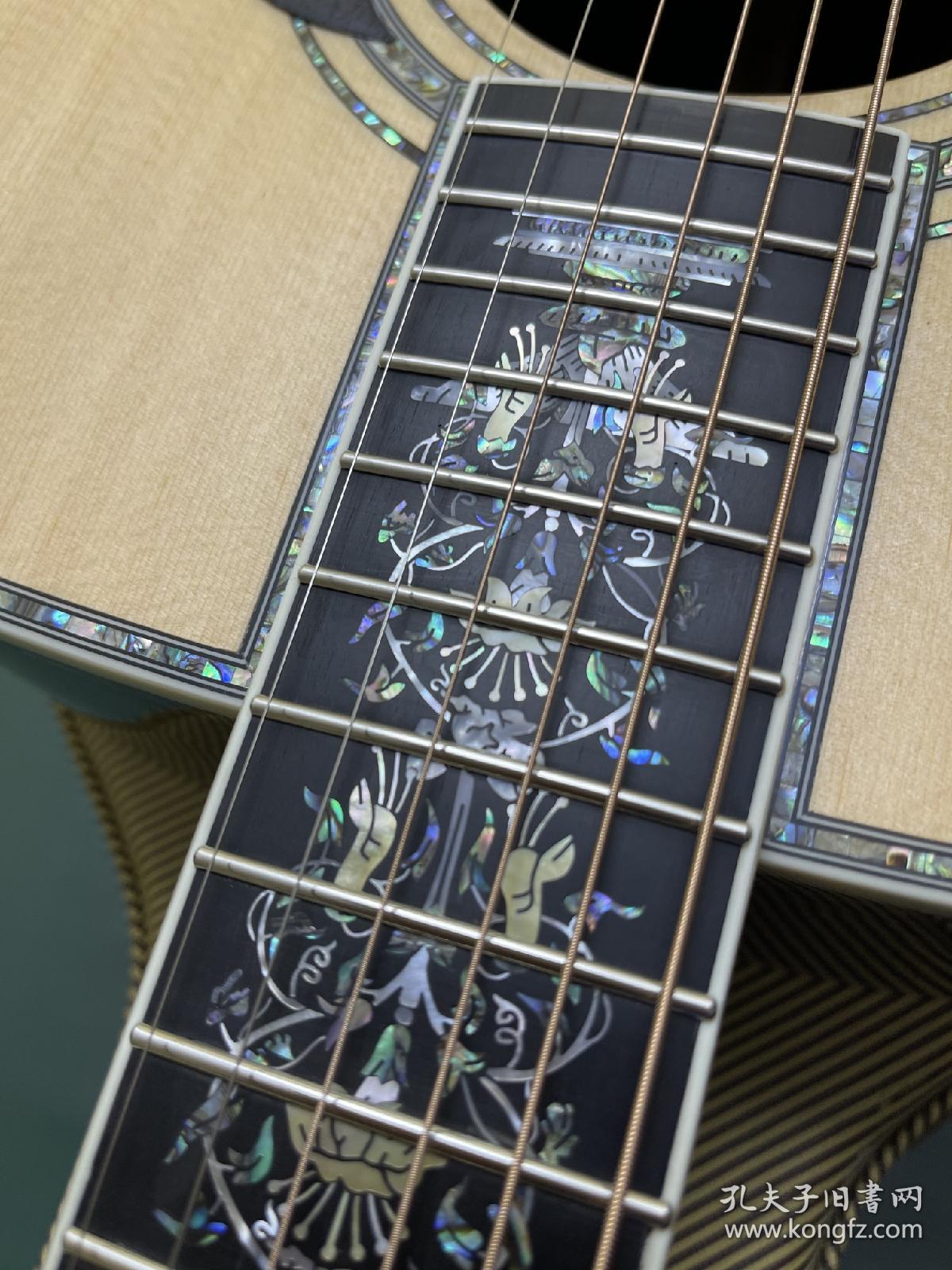 马丁d100纯手工制作高端复刻全单木吉他martind100