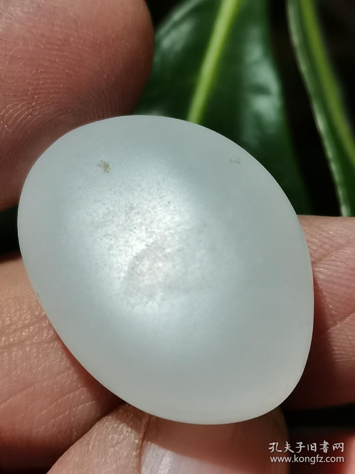 和田光白籽原石重109克油度上佳玉质细腻干净油脂感强无修无二加色上