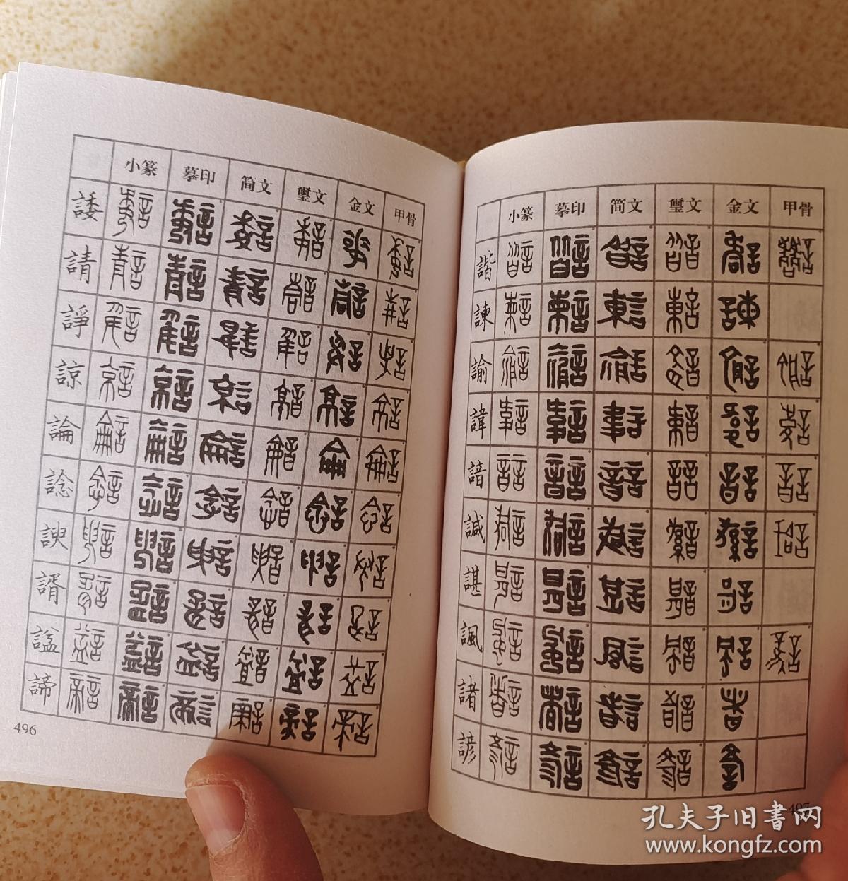 篆刻常用反字字典