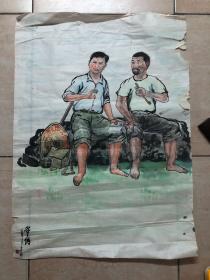 时期人物画，74×54