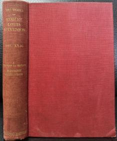 1912年全球编号限量2000套发行，A Footnote to History《历史注脚》 ， Island Nights’ Entertainments 《岛上夜晚的娱乐》 两部小说合一册，The Works of Robert Louis Stevenson Vol 17 《斯蒂文森文集》卷17