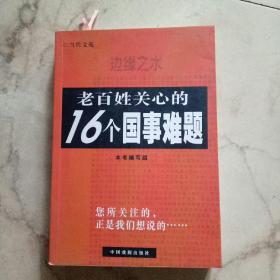 边缘之水-老百姓关心的16个国事难题（大16开423页）