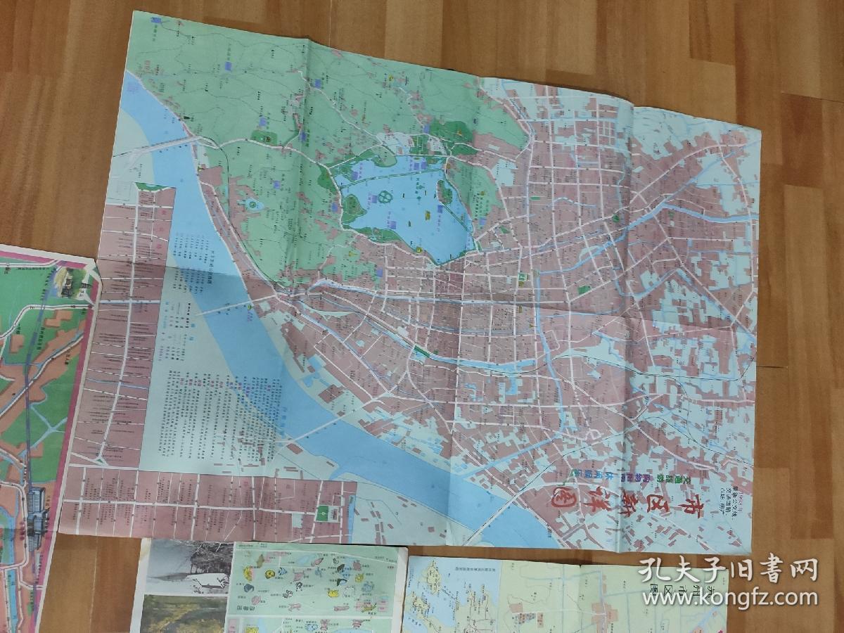 杭州旅游地图19901998年出