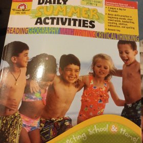 Daily Summer Activities, Moving from PreK to Kindergarten