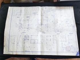 1986年（新會縣）會城建筑設計室設計圖紙：會城糖餅廠車間2噸電梯間全圖、結構兩張全套