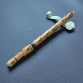 收藏珍品:仿堂大珍珠黑尖紫毫王 梅鹿竹竿 纯牛角笔斗笔尾 紫毫的天花板毛笔 识者宝之