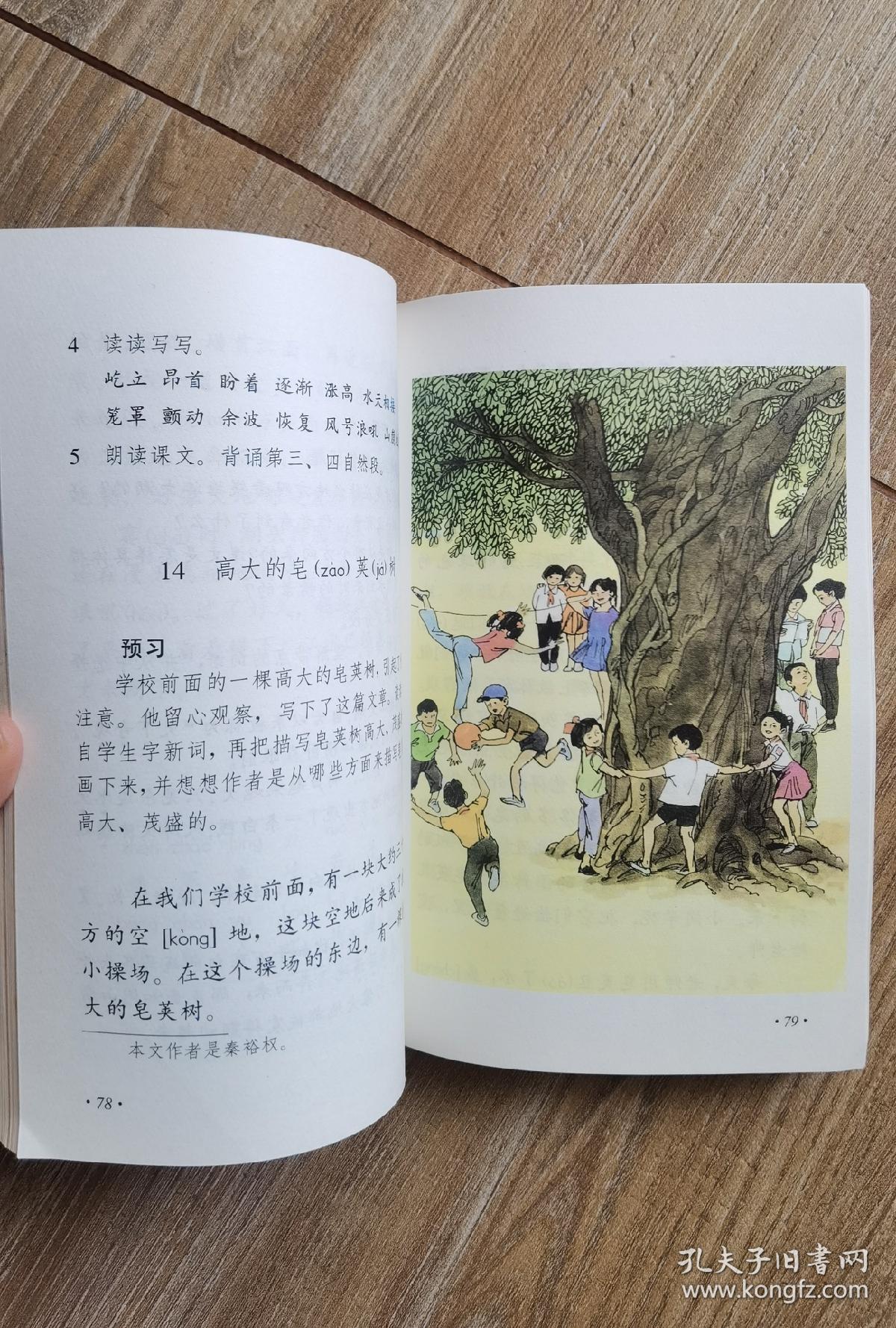 九年义务教育六年制小学教科书 《语文 》第七册(一版一印,全彩本,未