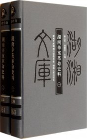 湖南辛亥革命史料(共2册)(精)/湖湘文库 9787543876811