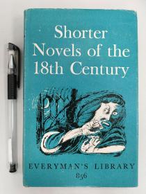 Everyman's Library No.856（人人文库，第856册）:  Shorter Novels of the 18th Century 《18世纪短篇小说》一册全，好品现货
