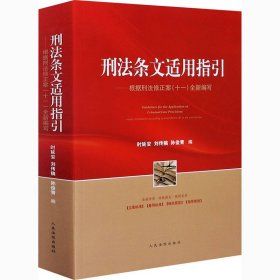 新华正版 刑法条文适用指引——根据刑法修正案(十一)全新编写 时延安 9787510931208 人民法院出版社