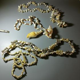 純天然貝殼項鏈裝飾品  3條