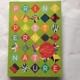 英文原版  Print Pattern: Nature 自然主题图案 树叶 昆虫 草 蝴蝶和树木图案设计