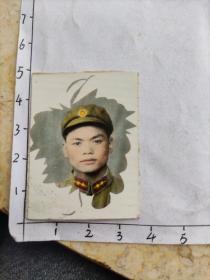 50年代中国人民解放军55式军装照片10张合售:解放军手工上色照片