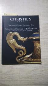 CHRISTIE'S EAST Nineteenth Century Decorative Arts Antiquities and Souvenirs of the Grand Tour new york，wednesday 28 and thursday 29 April 1999
