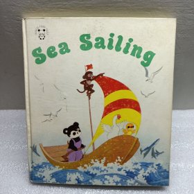 Sea Sailing（英文原版20开本彩色连环画《小鸭和朋友去航海》，少见初版本！1986年1版1印，正版现货，非馆无划，品相甚佳）