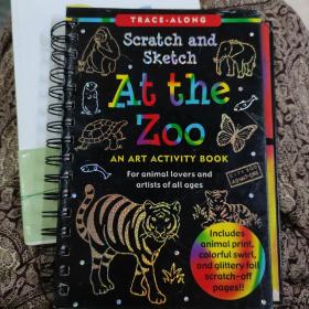 Scratch and Sketch At the Zoo(精装本英文原版)（大本32开A220308）
