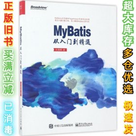 MyBatis从入门到精通刘增辉9787121317972电子工业出版社2017-07-01