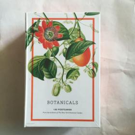 现货 Botanicals 100张植物学明信片收录 来自纽约植物园档案馆100幅稀有花卉、仙人掌和多肉植物的肖像汇集 盒装精装 塑封