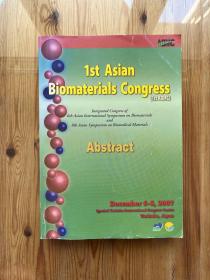 1st Asian Biomaterials Congress Abstract