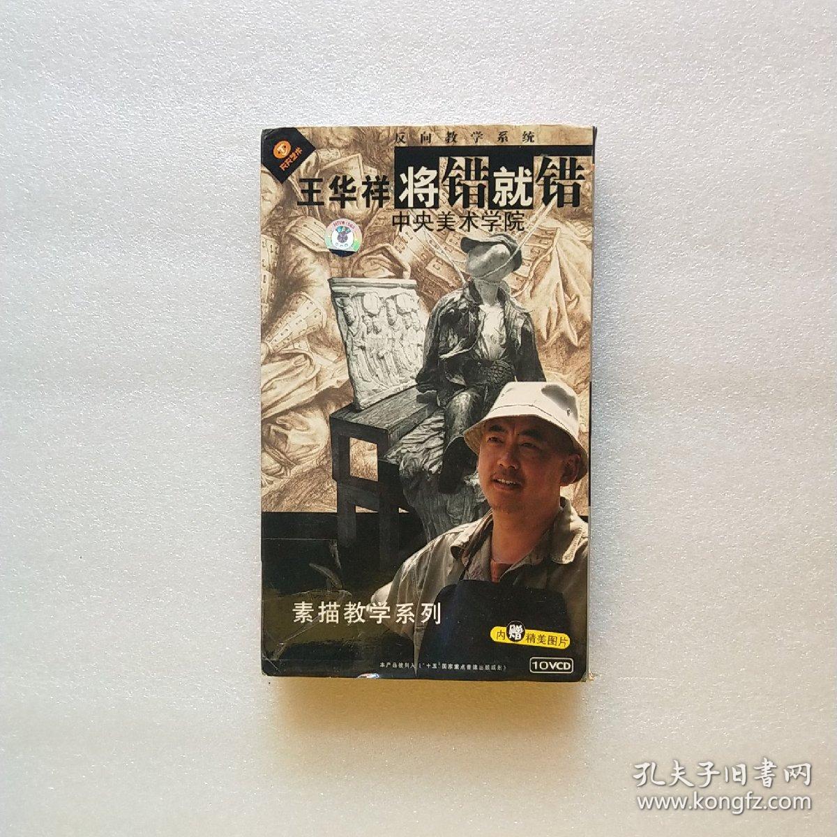 反向教学系统王华祥将错就错中央美术学院素描教学系列10片装vcd