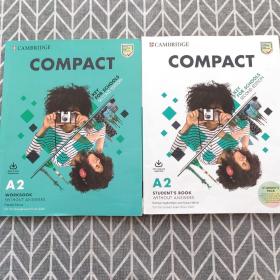 現貨原版劍橋KET考試備考教材Compact Key for Schools A2學生套裝青少版2020考綱主課本帶在線學習賬號+練習冊帶電子音頻資料