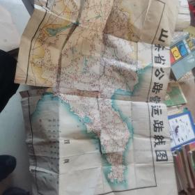 1956年山东省公路营运路线图