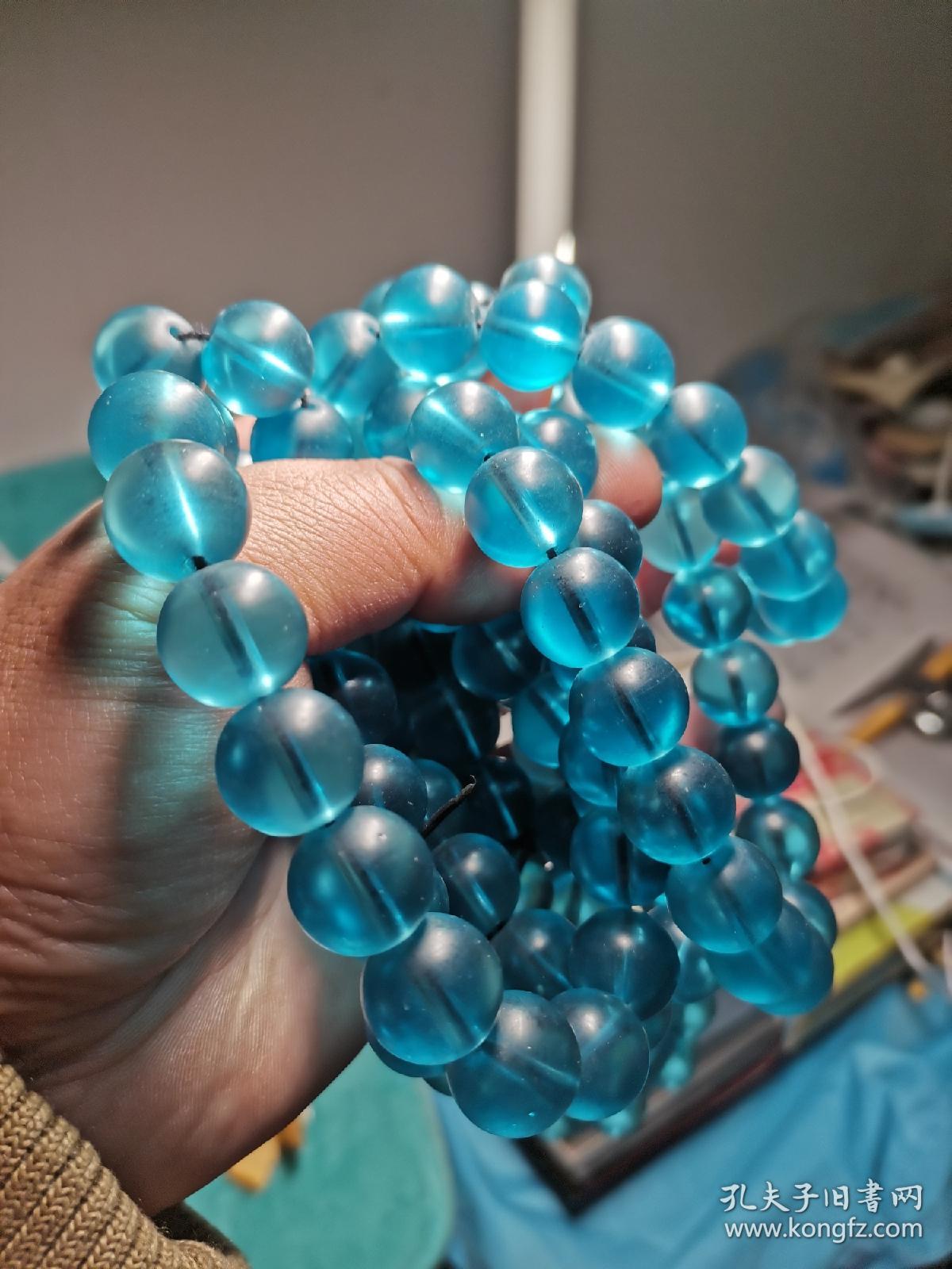 清代料器琉璃珠子约108粒罕见