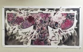 【保真】重庆美术家协会副主席彭石先生四尺整张一幅《服章之美》。（彭石，重庆大学文学硕士，中国美术家协会会员，重庆美术家协会副主席。）