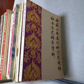 西藏山南基巧和乃东琼结社会历史调查资料 ·私藏十品·一版一印仅4000册·