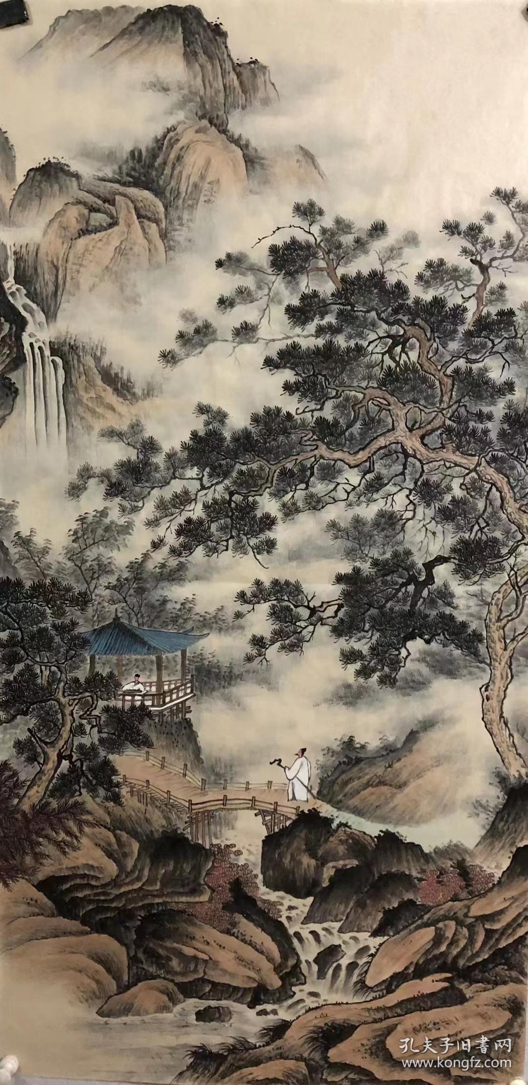 四尺 仿古山水 李建忠_国画_孔夫子旧书网