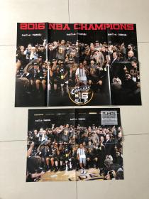 NBA篮球海报 两张 詹姆斯骑士2016年总冠军全家福