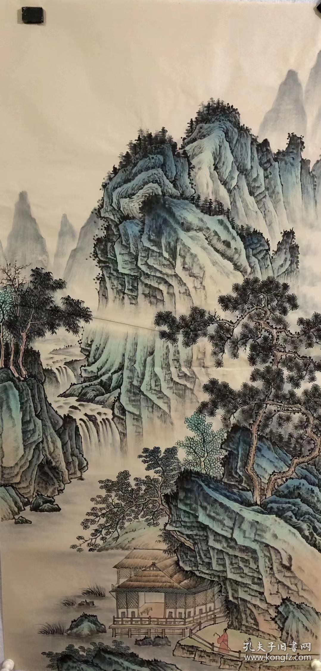 四尺 仿古山水 李建忠_国画_孔夫子旧书网