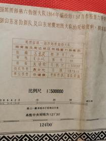 南黃海及周邊地區布格重力圖   長105厘米  寬75厘米【1】