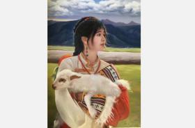 曾新伟老师精品人物油画 尺寸75*100厘米 支持合影视频