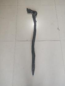 花椒木龙头拐杖一个，品相完美，刻工精美，可正常使用，包真包老。