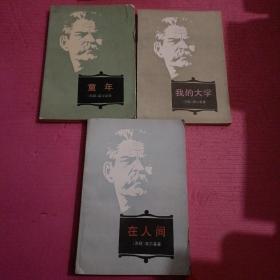 我的大学、童年、在人间（三本合售）【386号】