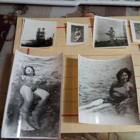 老照片30张；泳装照片，【1980年代】