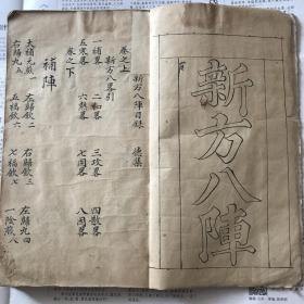 清或民国医学抄写本 新方八阵 上、下卷1厚册全 80余筒子叶 大开