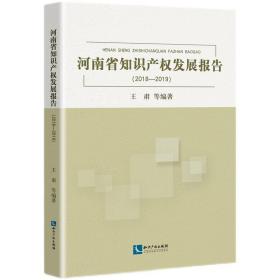 新华正版 河南省知识产权发展报告（2018—2019） 王肃 9787513073226 知识产权出版社