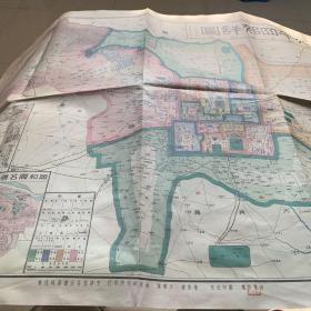 北平四郊详图【长78cm，宽105.6cm】旧地图新印刷
