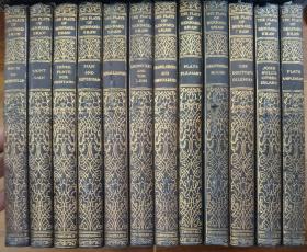 1926年版The Plays of BERNARD SHAW《蕭伯納戲劇集》 全12冊，諾貝爾文學獎得主，英文原版，軟真皮精裝，書頂刷金，原裝木盒裝