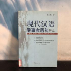 现代汉语受事宾语句研究