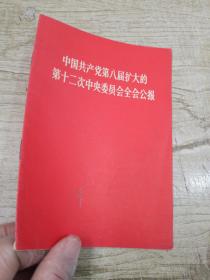 中国共产党第八届扩大的第十二次中央委员会全会公报
