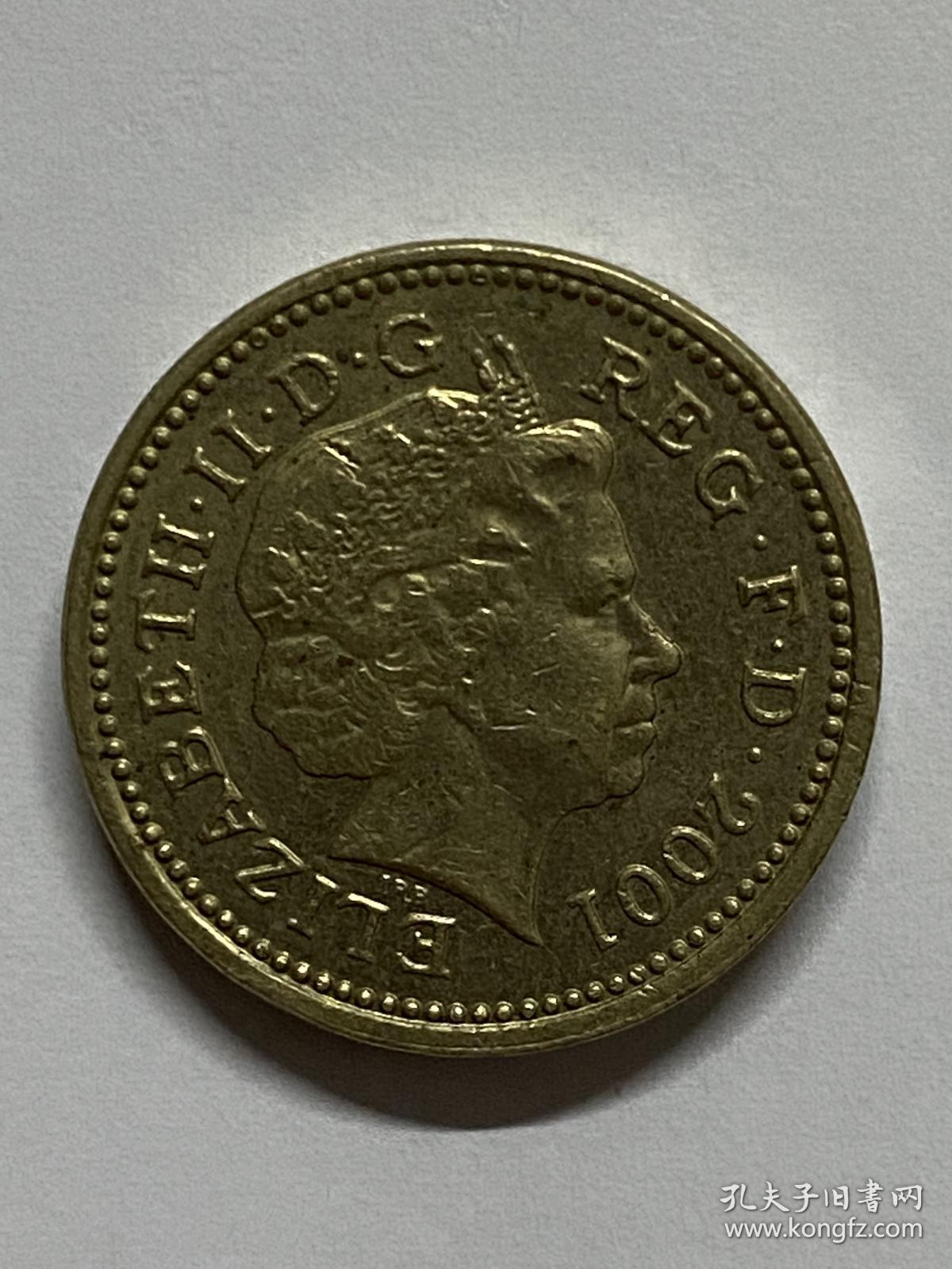 英国2001年1英镑硬币