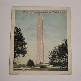民国时期《烟标》风景卡片  华盛顿纪念碑