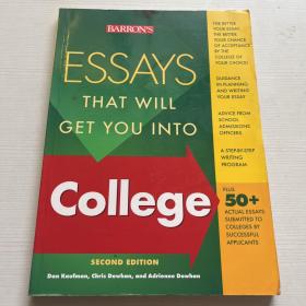 essays that will get you into college（書側有污漬 首頁有字跡）