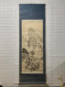翠堂大尺幅精品山水《策杖访友图》
绢本绫裱 裱工一流 笔墨精道 意境高远