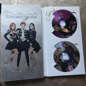 Cookie girls 签名CD 4张，三位成员签名 流行音乐